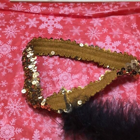 Vintage fleur-de-lis, sequin headband  - Picture 3 of 3